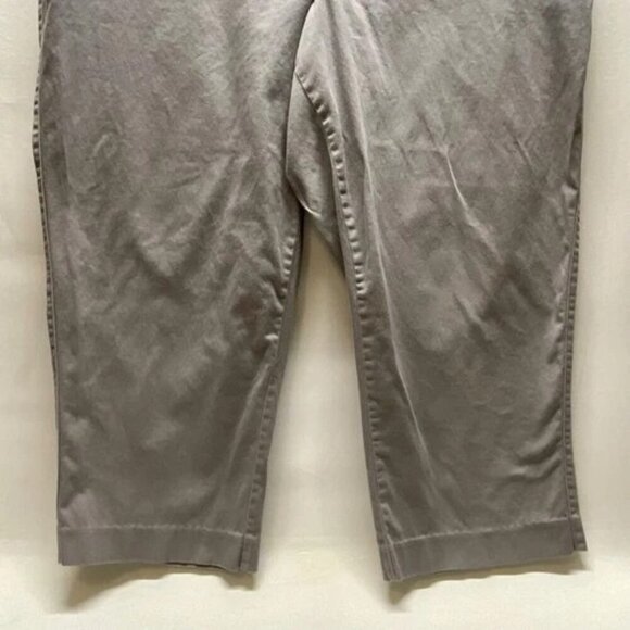 Lane Bryant Capri Pants Women's 16 Gray Cotton Stretch Comfort Casual Mid Rise - Picture 3 of 12